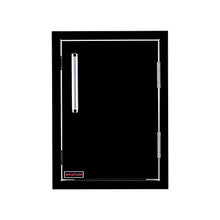 Whistler Outdoor Kitchen Stainless Steel Vertical Single Access Door for BBQ Storage Grill Island,19.50"×26.25"×3.2",Black