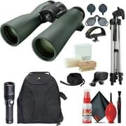 SWAROVSKI OPTIK 8x42 NL Pure Binoculars Bundle with Forehead Rest, Tripod, Backpack, Adapter, Flashlight, and Cleaning Kit