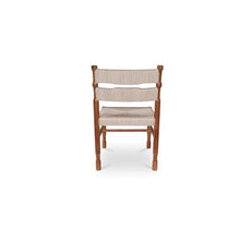 NADAAL STUDIOS Brennor Outdoor Dining Chair, Teak Wood, Natural, Set of 2