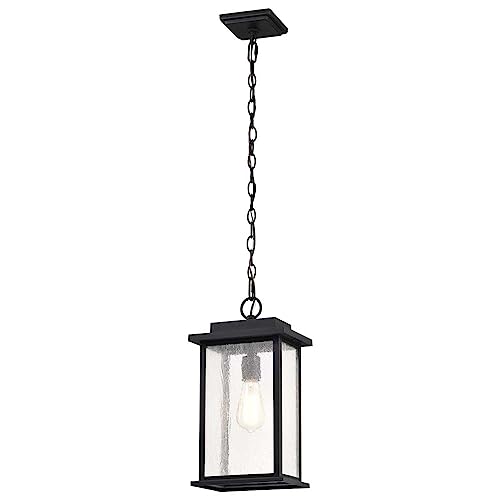 Nuvo 60/7377 Sullivan 1-Light Outdoor Hanging Pendant, Matte Black