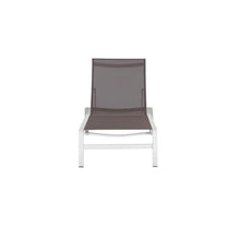 Pemberly Row Modern Aluminum Patio Loungers, Gray Finish, Set of 2, Stacking Design, Rust-Free Frame, 71 in Wide Outdoor Seating for Garden or Deck Use