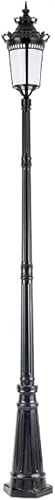 iumLeap Lamp Post Lights Outdoor Outdoor Garden Lamp Post Light,Aluminum Exterior Path Pillar Lamp Single Head Bollard Path Lamp Waterproof Ip65 Street Light Post Light