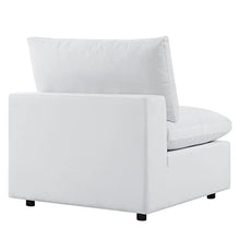 Modway Commix Sunbrella Outdoor Patio Sectional Sofa, 5 Piece Armless L Shape, White