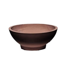 WOAITIANTIAN Flower Pots Bowl Shape Cement Planter Round Large Hydroponic Clay Planter Simple Flower Bed Bonsai(Brown,Large)