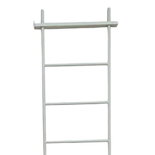 Benzara Plant Display Stand, 87 Inch 7 Tier Ladder Design, White Metal Body