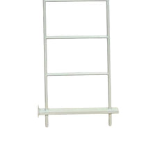 Benzara Plant Display Stand, 87 Inch 7 Tier Ladder Design, White Metal Body