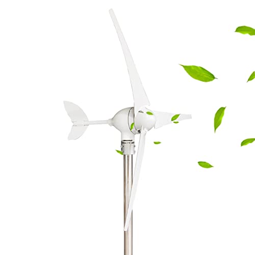 TQQEPOOL Wind Turbine 100W/200W Wind Turbine Generator for Terrace, Marine, Motorhome, Chalet, Boat(Not Included Mast) (Color : White, Size : 100W)