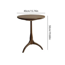 AERWYTRFS Nightstand Sofa Table Household Simple Solid Wood Round Side Table Living Room Sofa Next to Small Coffee