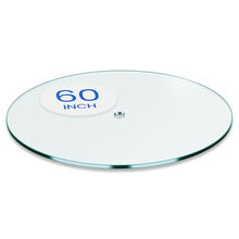 Dulles Glass 60" Round Patio Table Replacement Glass Top with Umbrella Hole, 1/4" Thick Clear Tempered Glass, Flat Polished Edge for Outdoor Dining Tables