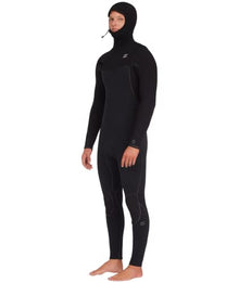 Billabong Mens 5/4mm Furnace Hooded Chest Zip Fullsuit Black 231 X-Large