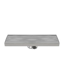 WQPMRMG Linear Stainless Steel Outdoor Shower Drain with Odor Trap – Perfect for Patios & Terraces, Central Drainage System for Efficient Water Flow, Quick Drying & Easy Installation