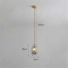 Classic Glass Pendant Light Fixture - 77cm Long Plate Chandelier with