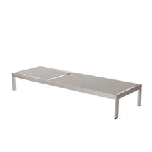Pemberly Row 2-Piece Aluminum Patio Lounger and Side Table, Adjustable Recline, Modern Gray Finish, Rustproof Frame, Textilene and Polyresin, Outdoor Set for Patio or Poolside Relaxation