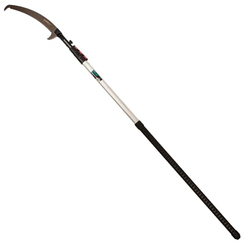 Notch 21' Sentei 4-Section Telescoping Aluminum Polesaw 15.4" (390mm) Hard Chrome-Plated Blade, Abrasion Resistant Low-Profile Grip, Rigid Aluminum Construction (4177-39N)