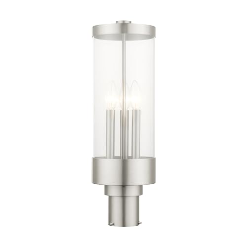 Livex Lighting 20728-91 Hillcrest 3-Light Fixture, Brushed Nickel