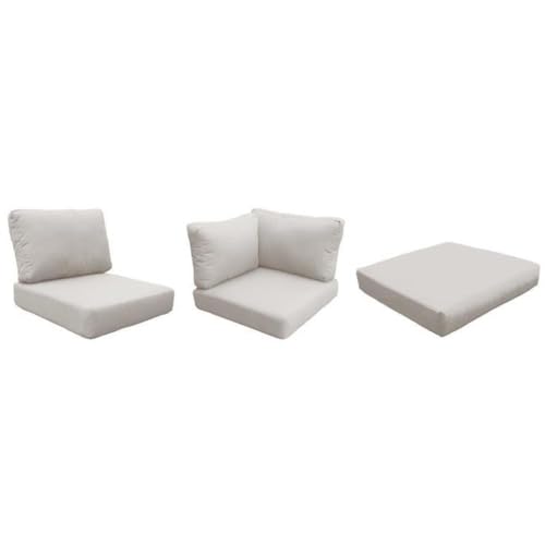 TK Classics High Back Cushion Set for FAIRMONT-12b Beige