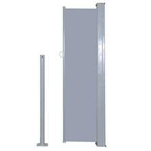 ZENIXXXX Retractable Side Awning Shade 120 X 300 Cm Grey Garden Side Awnings