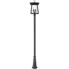 Z-Lite Rainer 5 Light 122" Tall Post Light Black