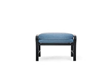 Winston Palazzo Cushion Ottoman Black Night/Spectrum Denim