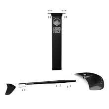 Liquid Force 2024 Launch Foil Board and Launch 120 Wake Foil Kit Package Black
