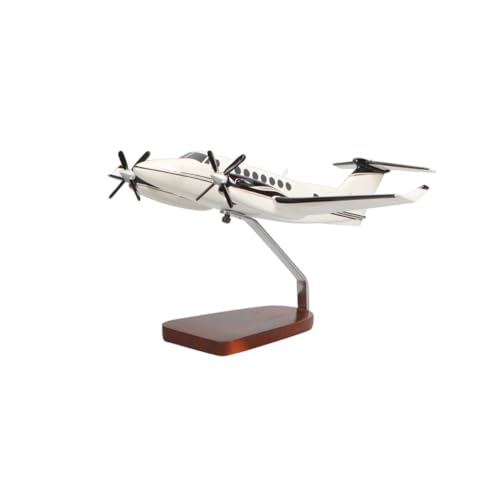 High Flying Models Beechcraft King Air B-350 Mahogany Sculpture Multicolor