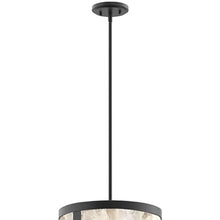 The Great Outdoors Salt Creek 1-Light Black LED Outdoor Pendant Light with Clear Acrylic Shade and Quartz Crystalline Inserts 8186-66A-L