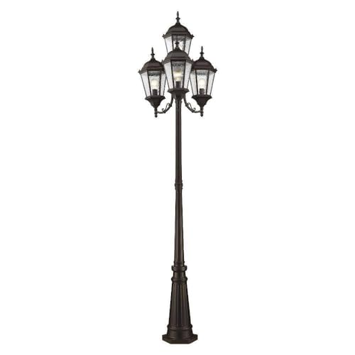 Livex Hamilton 4 Light Outdoor Post Fixture Bronze