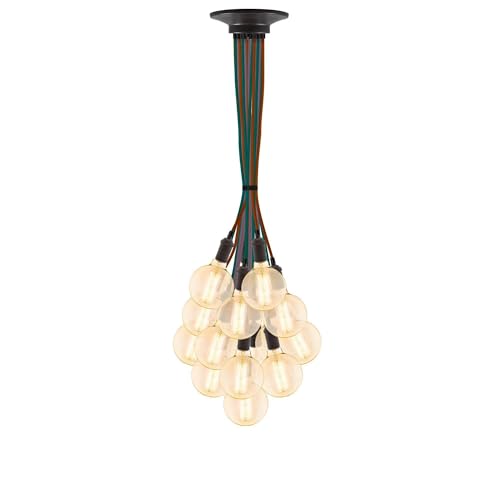 Hangout Lighting Large Pendant Chandelier. Victorian Dark Mix w/Vintage Bronze 19 Pendant Chandelier