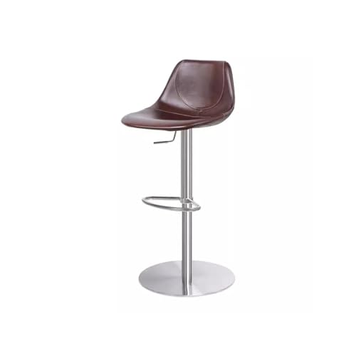 hezhuhe2258 Bar Chair Bar Chairs Household Leather Minimalist Lifting Light Luxury Island High Legged Stools