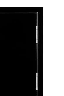 Whistler Outdoor Kitchen Stainless Steel Vertical Single Access Door for BBQ Storage Grill Island,19.50"×26.25"×3.2",Black