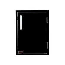 Whistler Outdoor Kitchen Cabinet Door 17" W x 24" H - Single Stainless Steel Door with Powerful Magnet,Outdoor Kitchen Vertical Glossy Black