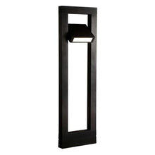 Eurofase Crois LED Bollard Path Light – 10.8" Modern Black Exterior Light for Landscape & Outdoor Spaces, 742 Lumens, 3000K Warm White, Wet Rated