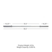 Titan Fitness Titan Series Olympic Deadlift Barbell Bright Zinc/Hard Chrome 20 KG 28.5MM USA Made 2,000 LB Rated