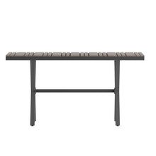 Flash Furniture Commercial Grade 59x35.5 in Metal Dining Table, Gray