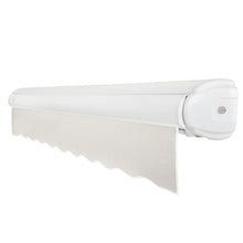Awntech 10' Full Cassette Left Motor (10' x 8') Retractable Patio Awning, Oatmeal Tweed