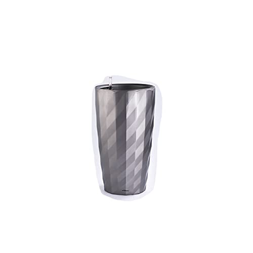 HIHELO Flower Pots Resin Plastic Flowerpot Garden Art Vase Plant Stand Automatic Water-Absorbing Flowerpot Home Flowerpot Plant Pots (Color : K)