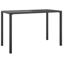 WXGTBKPR 2 Piece Patio Dining Set with Anthracite Steel Garden Corner Sofa and Dining Table, Weather-Resistant Outdoor Furniture with Thickly Padded Cushions
