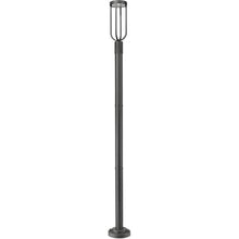 Z-Lite 5005PHM-567P-BK-LED Leland Outdoor Post, 1-Light 12 Watts, Sand Black