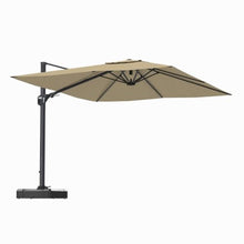 11FT Square Cantilever Patio Umbrella In Beige(Without Umbrella Base)