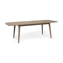 Christopher Knight Home Erica 94.5" L Outdoor Expandable Dining Table for, Acacia Wood Dining Table with Slat Design, Patio Dinner Table for 6-8 Person, Rectangular Table for Porch Garden, Grey