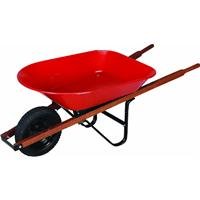 Truper B4 4Cu Ft Steel Wheelbarrow