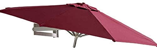 RWGOVLU Sun Parasol Umbrella Garden Parasols Wall Mount Patio Umbrella - Outdoor Garden Balcony Tilting Sunshade Umbrella, Aluminium