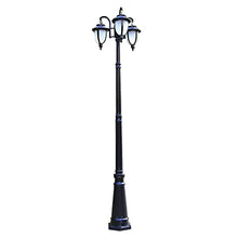 Post Lights Outdoor Lamp Post Lights Outdoor, Lamp Post Lights Outdoor, 320cm Outdoor Triple-Head Classic Lamp Post Light, Garden Pole Street Light,Thick Aluminum lamp Body, White Glass lampshade
