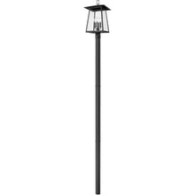 Z-Lite 5015PHBR-5009P96 Rainer 4 Light 119" Tall Post Light - Black