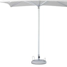 HomeRoots 8' White Polyester Square Market Patio Umbrella