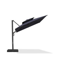OROTLECT 8' Square Cantilever Umbrella with Base and 60-degree Rotation