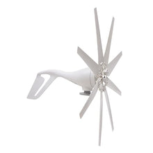 Wind Turbine Generator Kit, 8 Blades 5000W Solar Wind Power Generator 12V 24V 48V Windmill Generator with Wind Controller for Cabins Or Home(White),48v