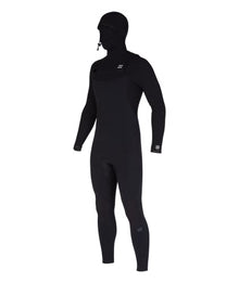 Billabong Mens 4/3mm Furnace Comp Hooded Wetsuit Black 23 Medium