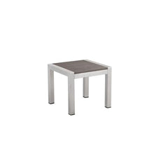 Pemberly Row 2-Piece Aluminum Patio Lounger and Side Table, Adjustable Recline, Modern Gray Finish, Rustproof Frame, Textilene and Polyresin, Outdoor Set for Patio or Poolside Relaxation