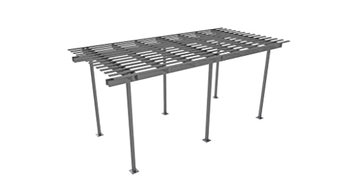 Four Seasons Outdoor Living Solutions Free-Standing High-Grade Pergola Aluminum White 20WX10DX9H